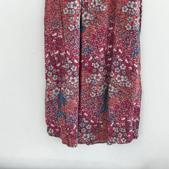 J.Jill Dress Size Medium Floral Button Front V-Neck Sleeveless Cottagecore - Picture 11 of 11